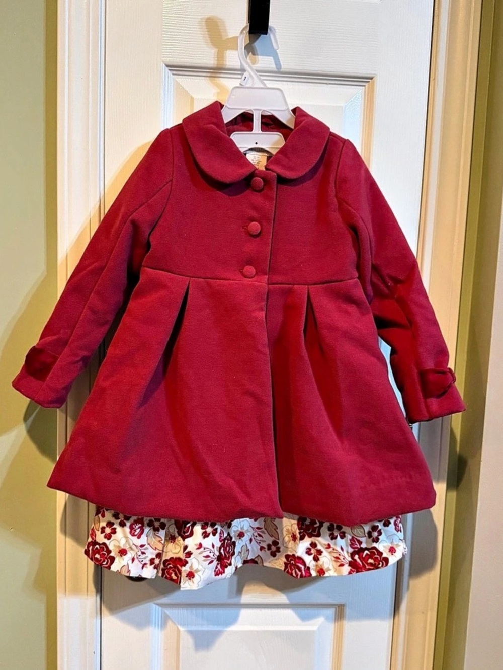 Catherine Malandrino Girls Size 4T Floral Dress Coat Set NWT